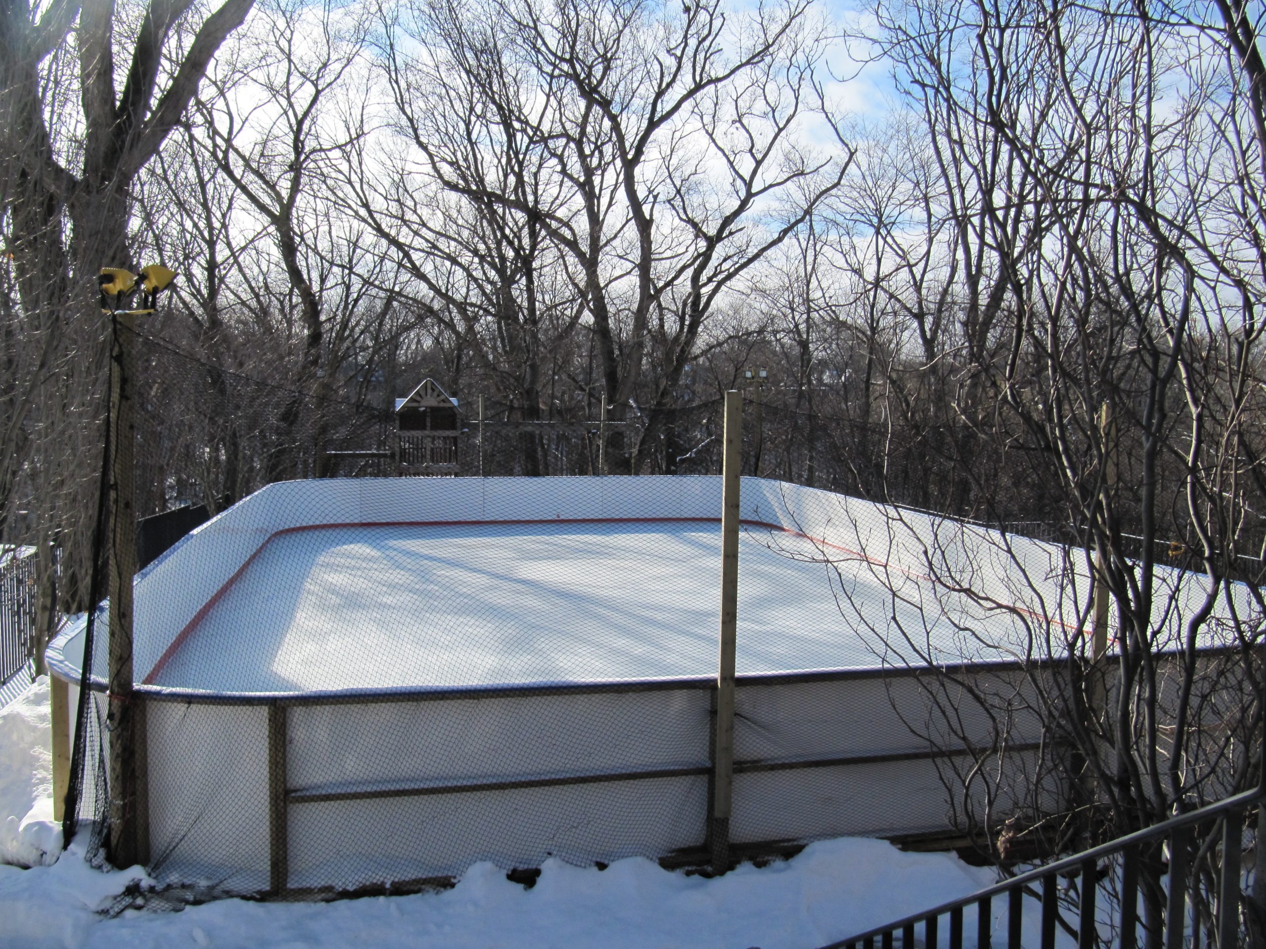 Pool to rink refrigerated rink