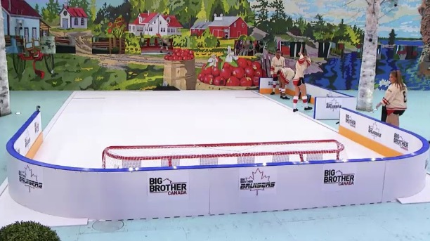 Big Brother Canada indoor synthetic ice rink