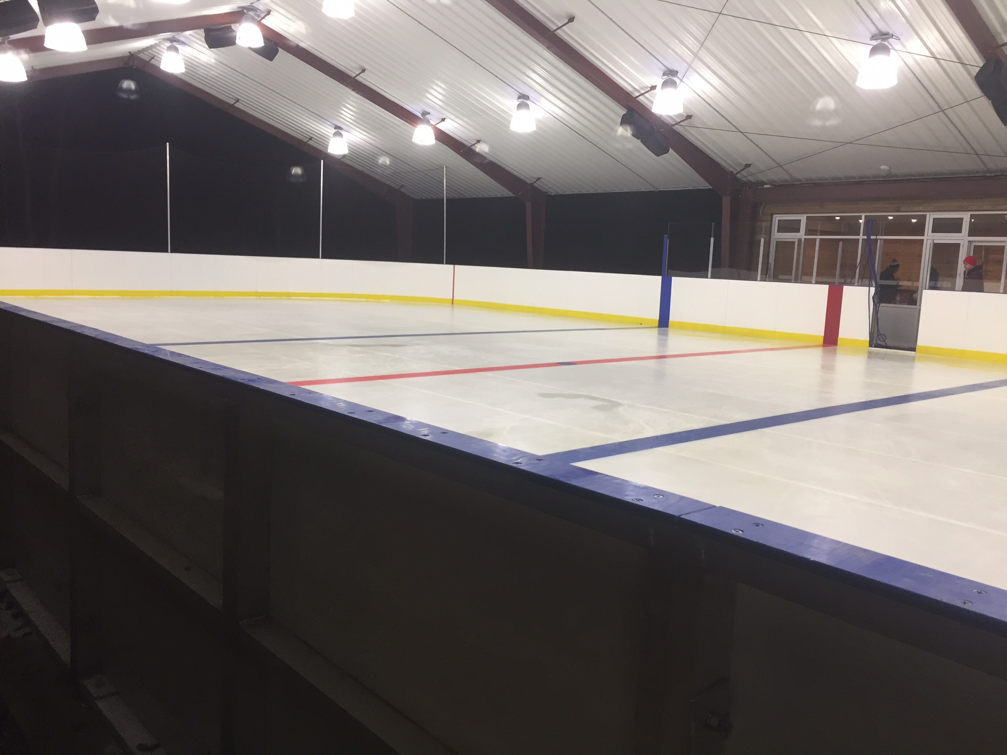 Permanent refrigerated rink