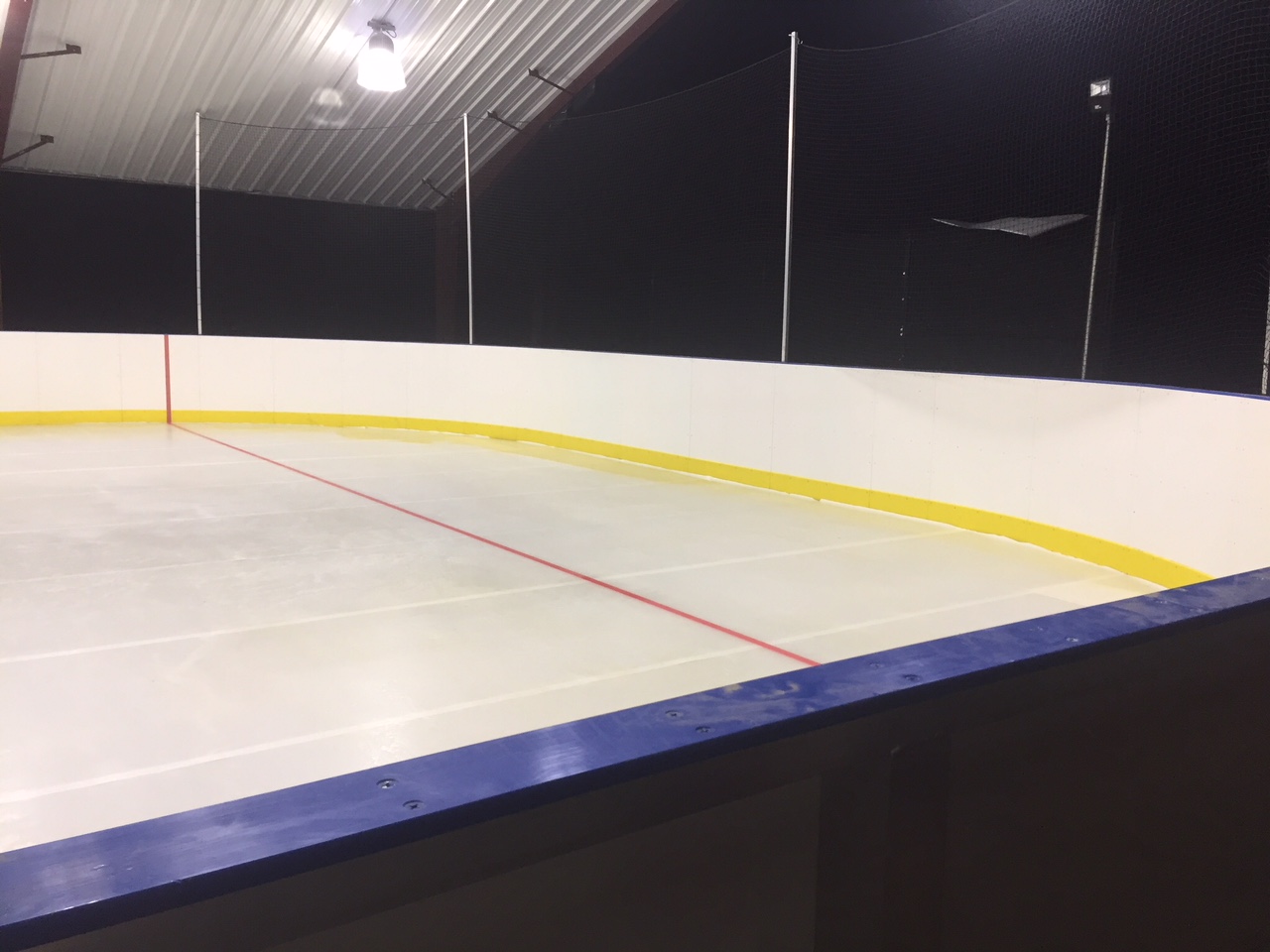 Permanent refrigerated rink